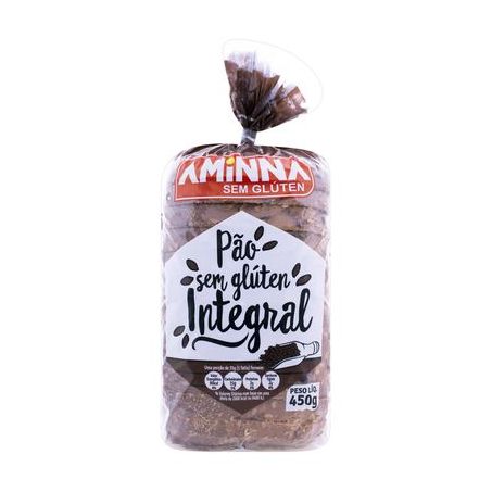 Pao aminna 450g integral s/ gluten