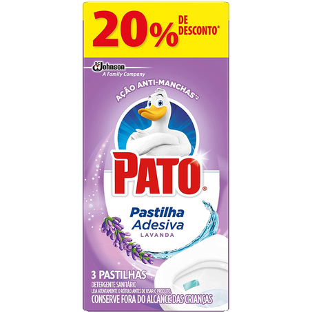 Pastilha adesiva sanit pato lavanda of especial c/3un