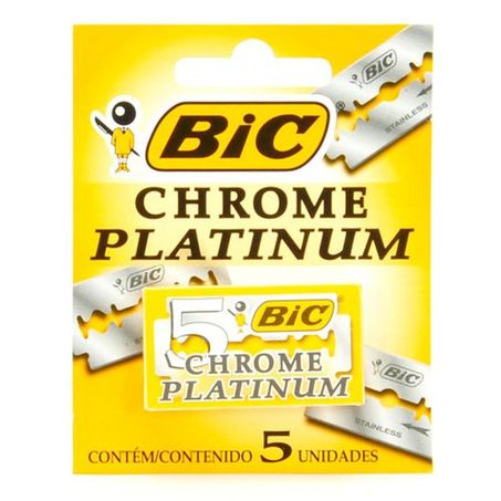 Lamina para barbear bic com 5un