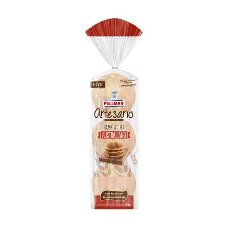 Pão pullman artesano hamburguer australiano 420g