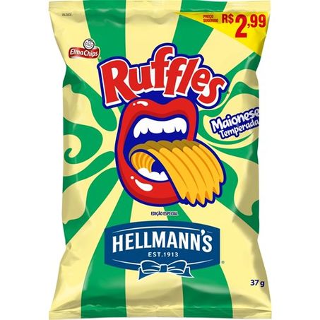 RUFFLES MAIONESE TEMPERADA 37G