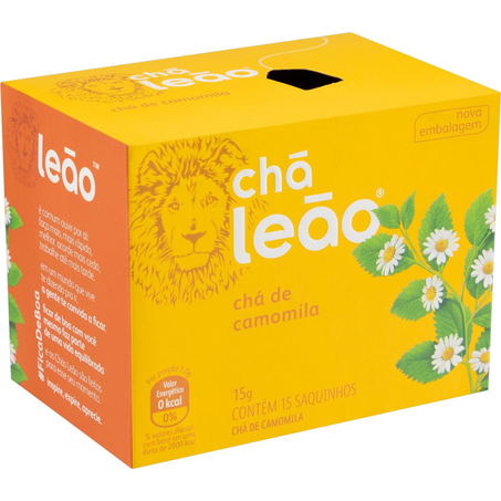 Chá Leão 15g - Camomila - Com 15 Saquinhos