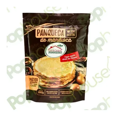 PANQUECA DE MANDIOCA 500G S/GLUT CHACARA PINHEIRO