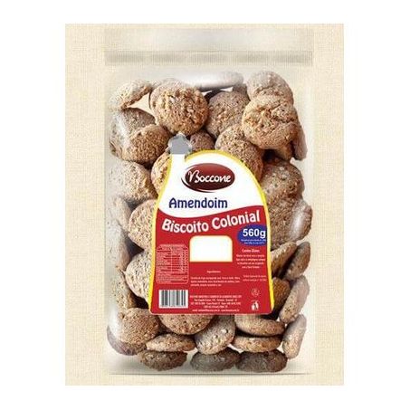 BISCOITO BOCCONE 280G COLONIAL AMENDOIM