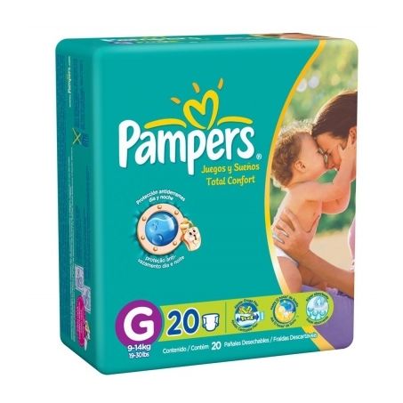 Fralda pampers t confort c/20 g