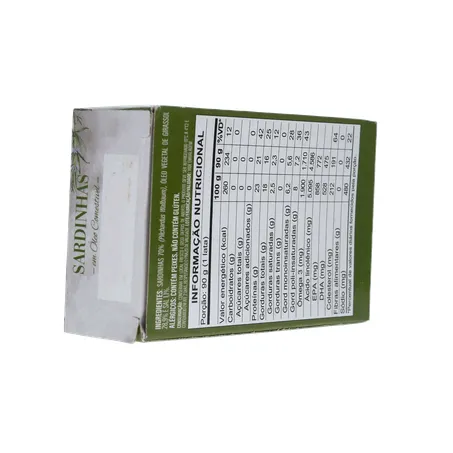 SARDINHA IMPORTADA MARROQUINA SAFI COM ÓLEO CAIXA 125G 360-13