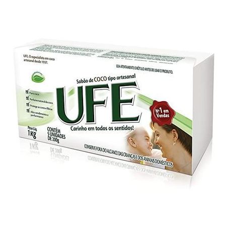 Sabao barra ufe coco c/5 900g