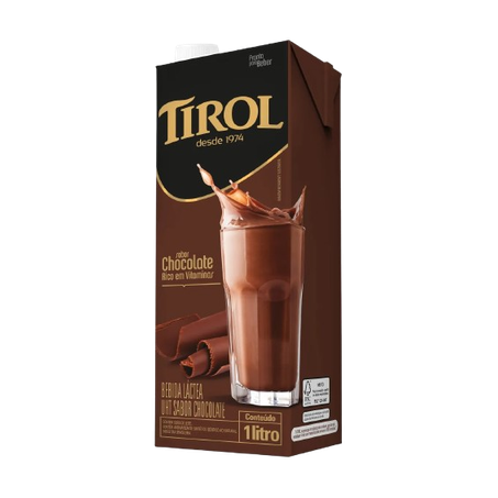 Bebida láctea tirol chocolate 1l