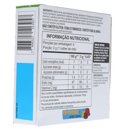 Gelatina apti limão zero açúcar 12g 360-13
