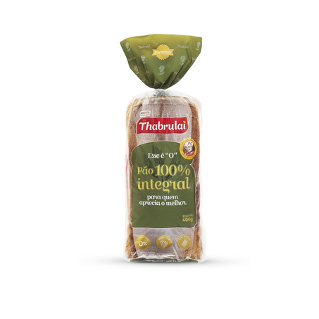 Pão De Forma Integral Tradicional Thabrulai 400G
