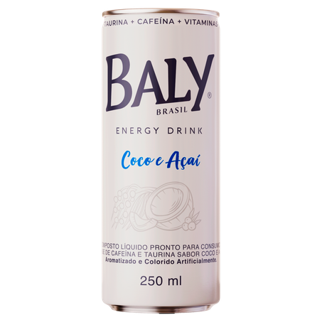Energético Coco e Açaí Baly Lata 250ml