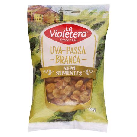 UVA PASSAS LA VIOLETERA BRANCA 100G