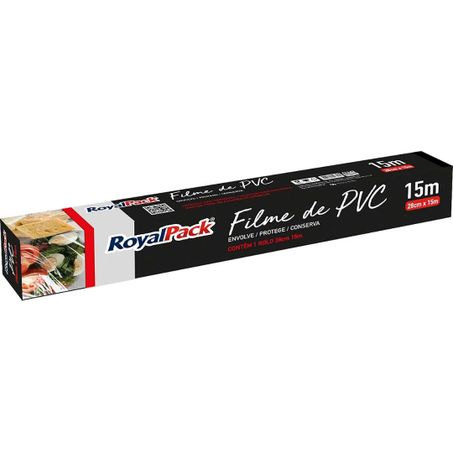Filme pvc royalpack 28cmx15mt un