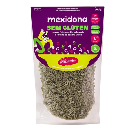 Massa Letrinhas Espinafre Sem Glúten 300g