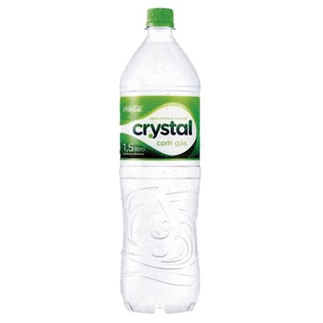 Agua mineral crystal com gas 1.5l