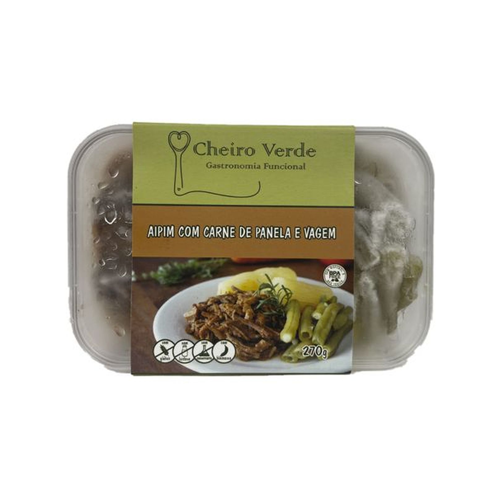 Aipim com Carne Panela Cheiro Verde 270g