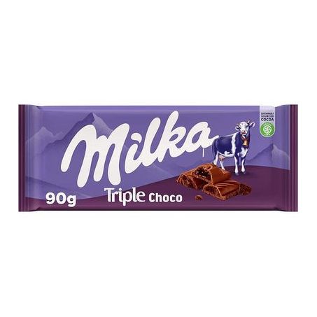 CHOCOLATE MILKA TRIPLE COCOA 90G
