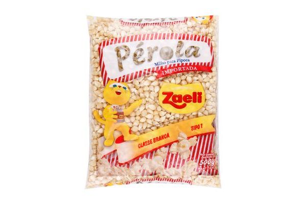 Pipoca Grao Zaeli 500g Perola | Oversup Supermercados