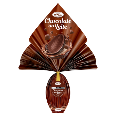 Ovo De Páscoa Topcau Chocolate ao Leite com Miniovos 370g