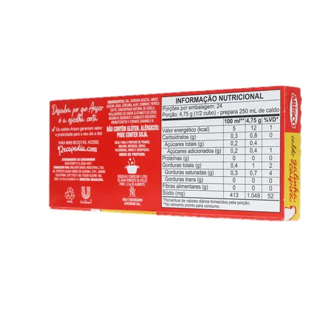 CALDO EM TABLETE ARISCO GALINHA CAIPIRA 114G 360-22