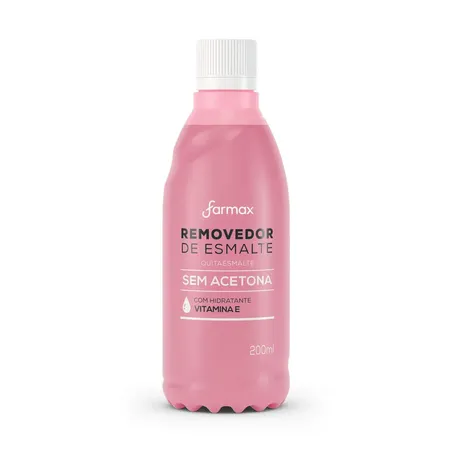 REMOVEDOR ESMALTE FARMAX 200ML SEM ACETONA