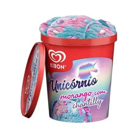 Sorvete kibon 800ml unicórnio