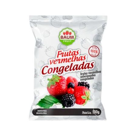 Polpa Fruta Baum Fruit 100g Congelada Frutas Vermelhas