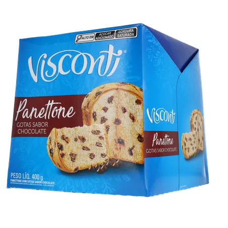 Panettone Visconti Chocolate Caixa 400gr 360-21