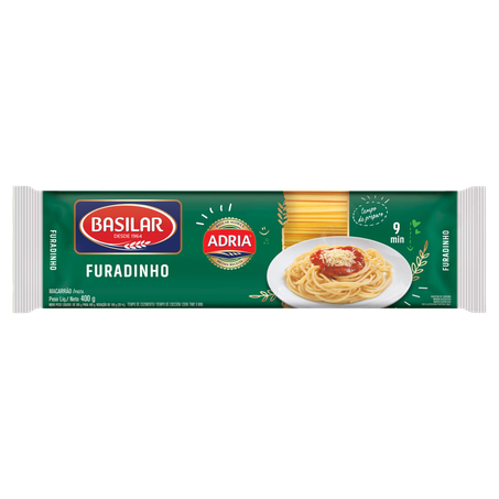 MACAR.BASILAR SEMD.FURADINHO N4 400G