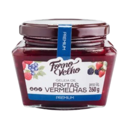 Geleia forno velho frutas vermelhas 260g