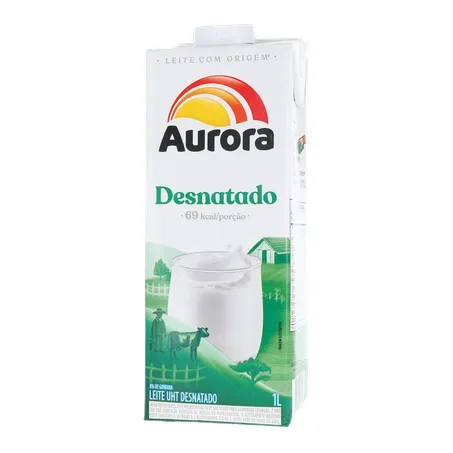 Leite aurora desnatado 1l 360-1