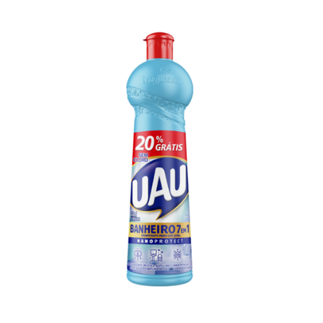 Limpador banheiro 7x1 uau 500ml c/ desc.