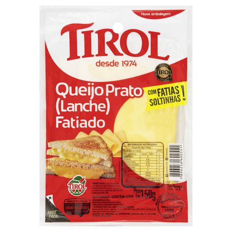 QUEIJO TIROL PRATO (LANCHE) FATIADO