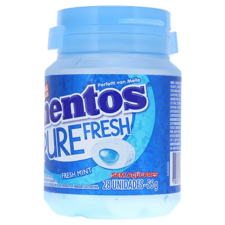 Goma de Mascar Mentos Pure Fresh Fresh Mint Sachê 6G 360-4