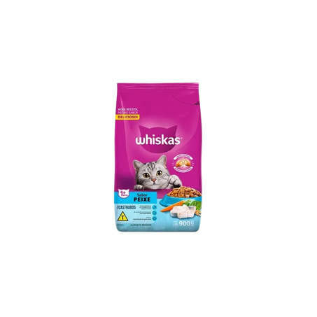 Racao whiskas peixe 900g