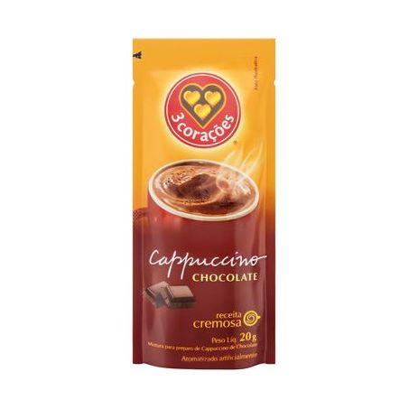 MIST CAPPUCCINO 3 CORACOES 20G CHOCOLATE
