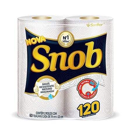 PAPEL TOALHA 120FLS SNOB