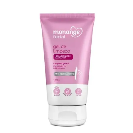 Gel de Limpeza Facial Monange Gentil Equilíbrio da Hidratação Frasco 120gr
