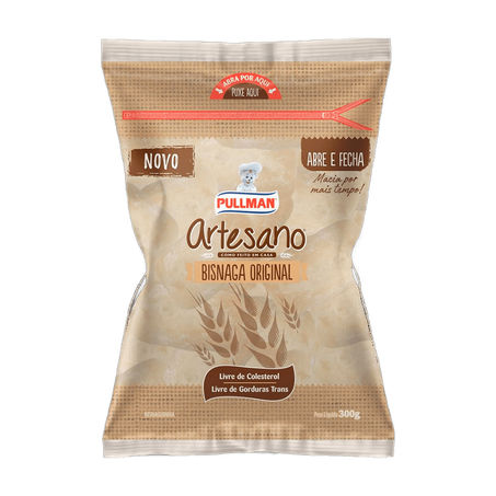 Pão Pullman Bisnaguinha Original Artesano Pacote com 300G