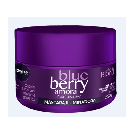 Máscara capilar Dhalias desamarelador blueberry amora 250g