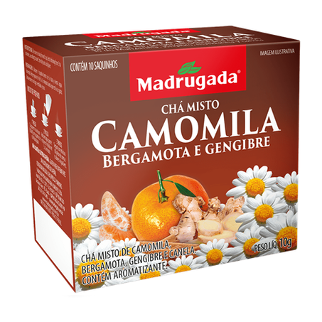 CHÁ MADRUGADA CAMOMILA/BERGAMOTA/GENGIBRE 10G