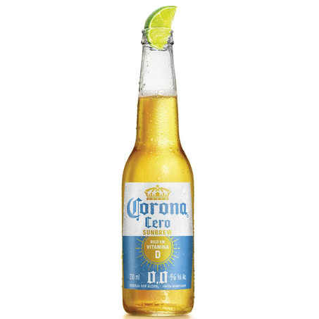 Cerveja long neck 330ml corona cero 0,00%