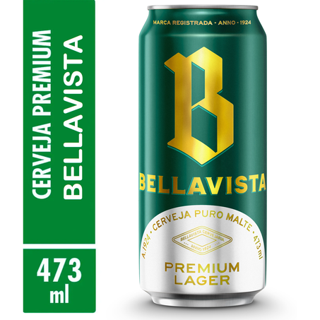 CERVEJA BELLAVISTA LAGER LATA 473ML