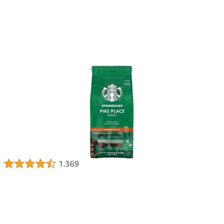 Café Torrado e Moído Starbucks Pike Place Roast Pacote 250gr