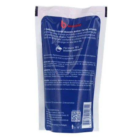 Sabonete Líquido Carvão Ativado Bozzano Antibacteriano 200Ml 360-18