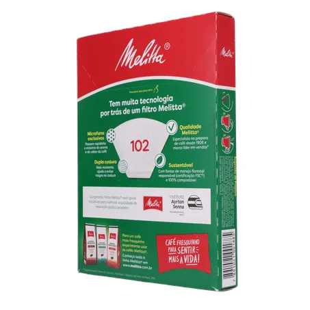 Filtro De Papel Melitta 102 C/30 360-22