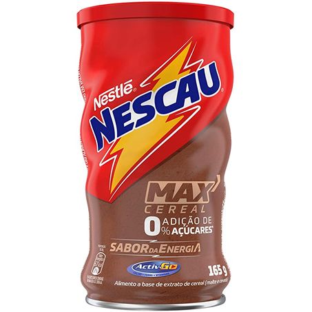 Achocolatado Em Pó Nestlé Nescau Max Cereal Lata 165g 
 