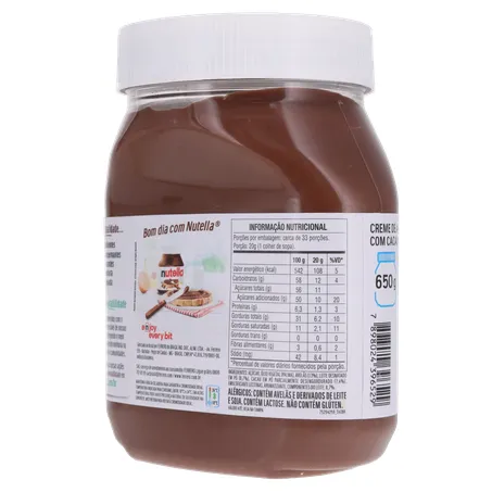 CREME AVELÃ NUTELLA 650G 360-22