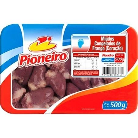 Coracao frango pioneiro 500gr bdj