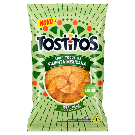 Salgadinho de Milho Toque de Pimenta Mexicana Tostitos Pacote 110g